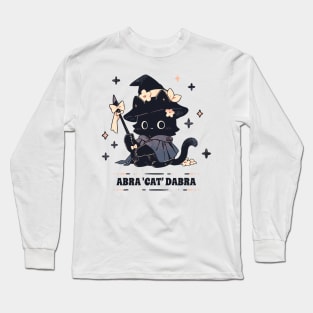 Wizard Cat - ABRA 'CAT' DABRA - Long Sleeve T-Shirt